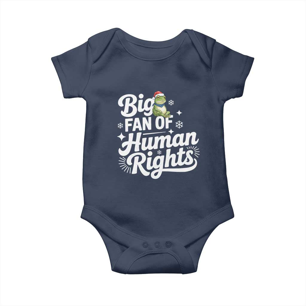 Resist Frog Christmas Baby Onesie Big Fan Of Human Rights Political Meme - Wonder Print Shop