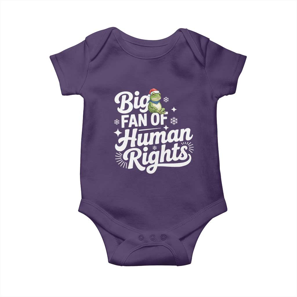 Resist Frog Christmas Baby Onesie Big Fan Of Human Rights Political Meme - Wonder Print Shop