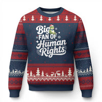 Resist Frog Xmas Ugly Christmas Sweater Big Fan Of Human Rights Political Meme - Wonder Print Shop