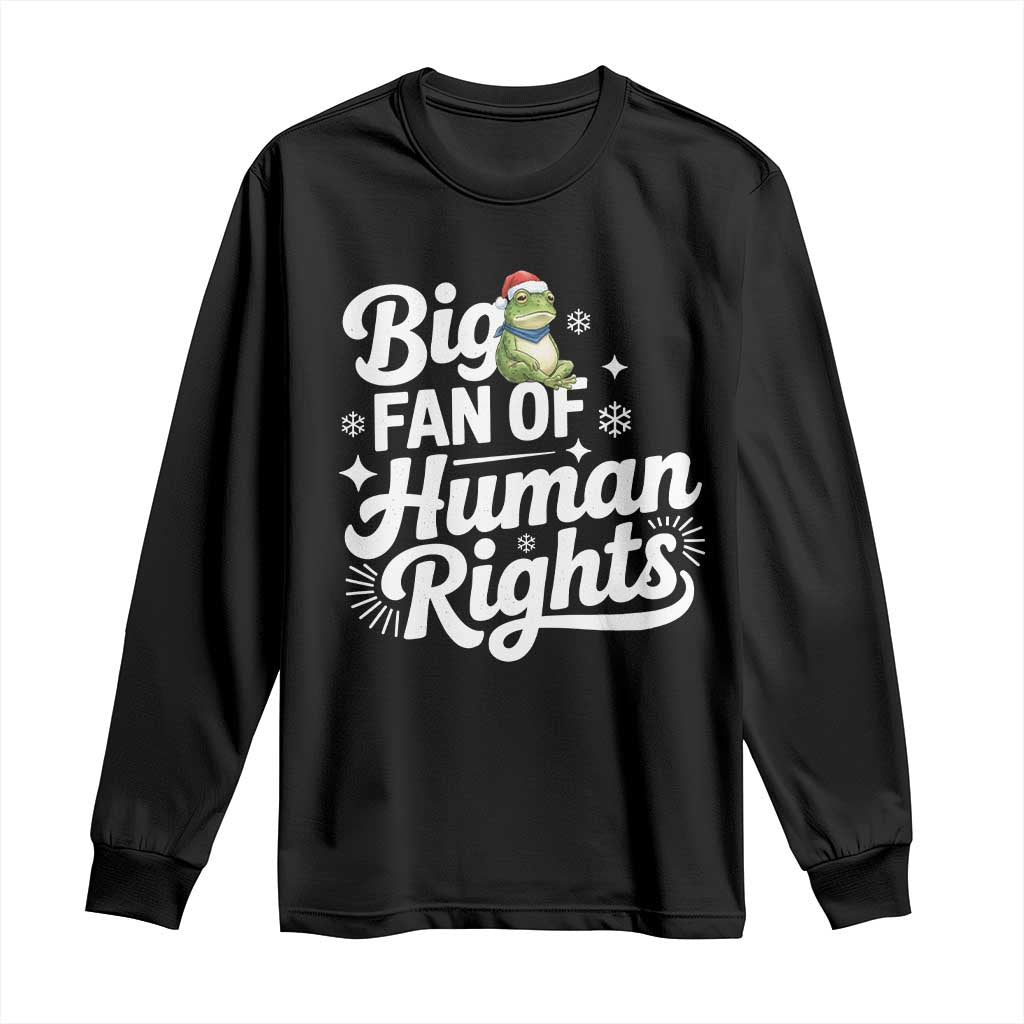 Resist Frog Christmas Long Sleeve Shirt Big Fan Of Human Rights Political Meme - Wonder Print Shop