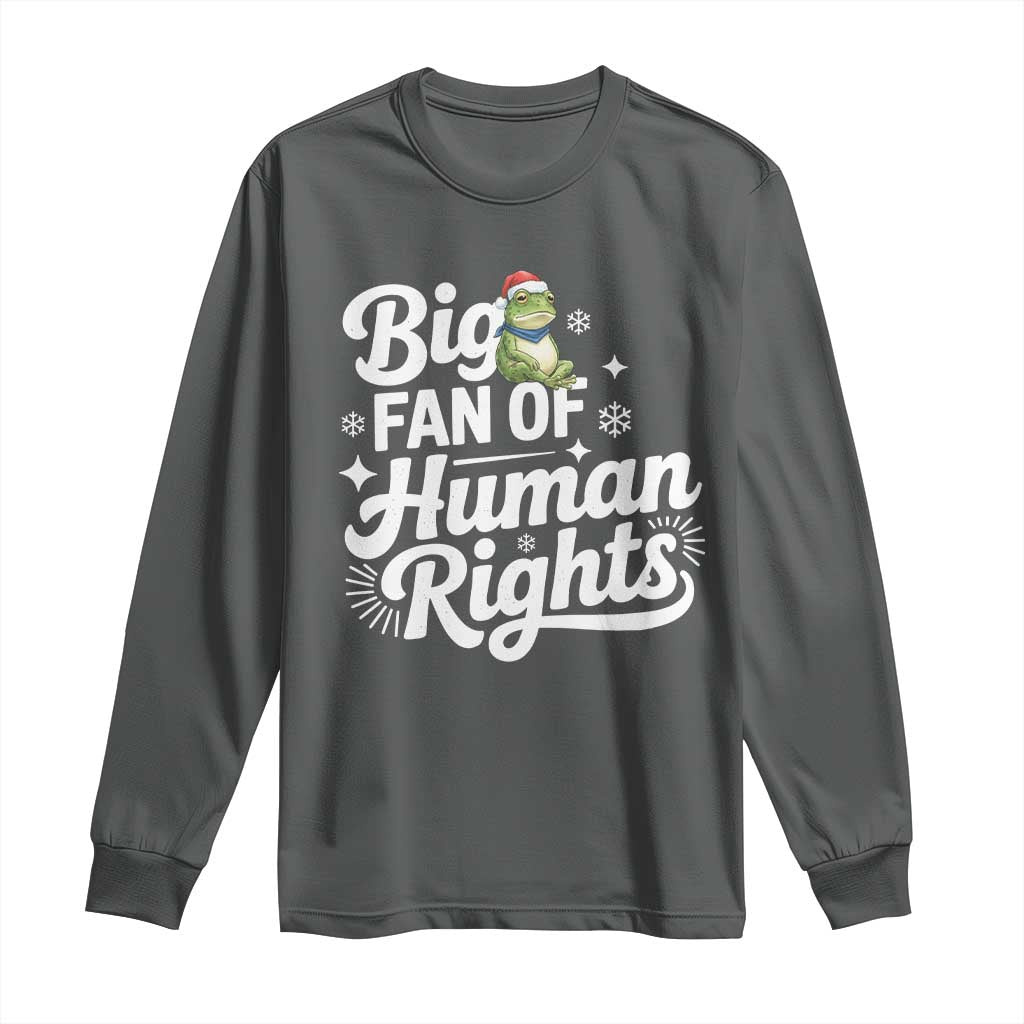 Resist Frog Christmas Long Sleeve Shirt Big Fan Of Human Rights Political Meme - Wonder Print Shop