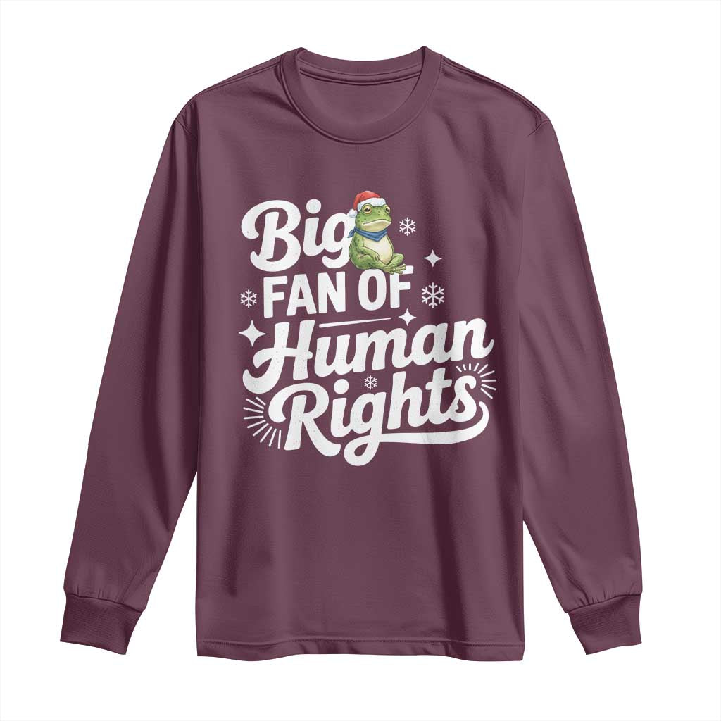 Resist Frog Christmas Long Sleeve Shirt Big Fan Of Human Rights Political Meme - Wonder Print Shop