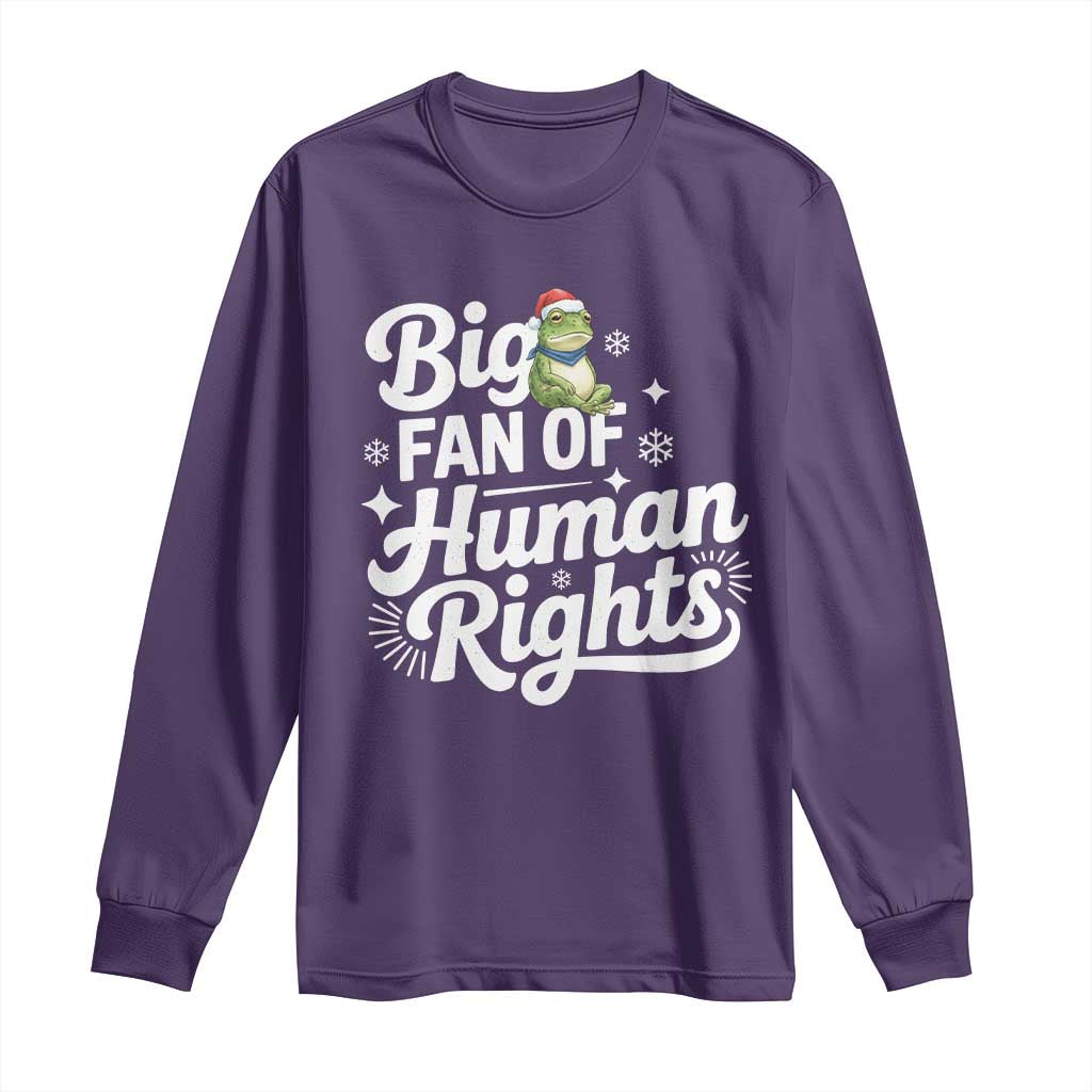 Resist Frog Christmas Long Sleeve Shirt Big Fan Of Human Rights Political Meme - Wonder Print Shop