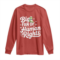 Resist Frog Christmas Long Sleeve Shirt Big Fan Of Human Rights Political Meme - Wonder Print Shop
