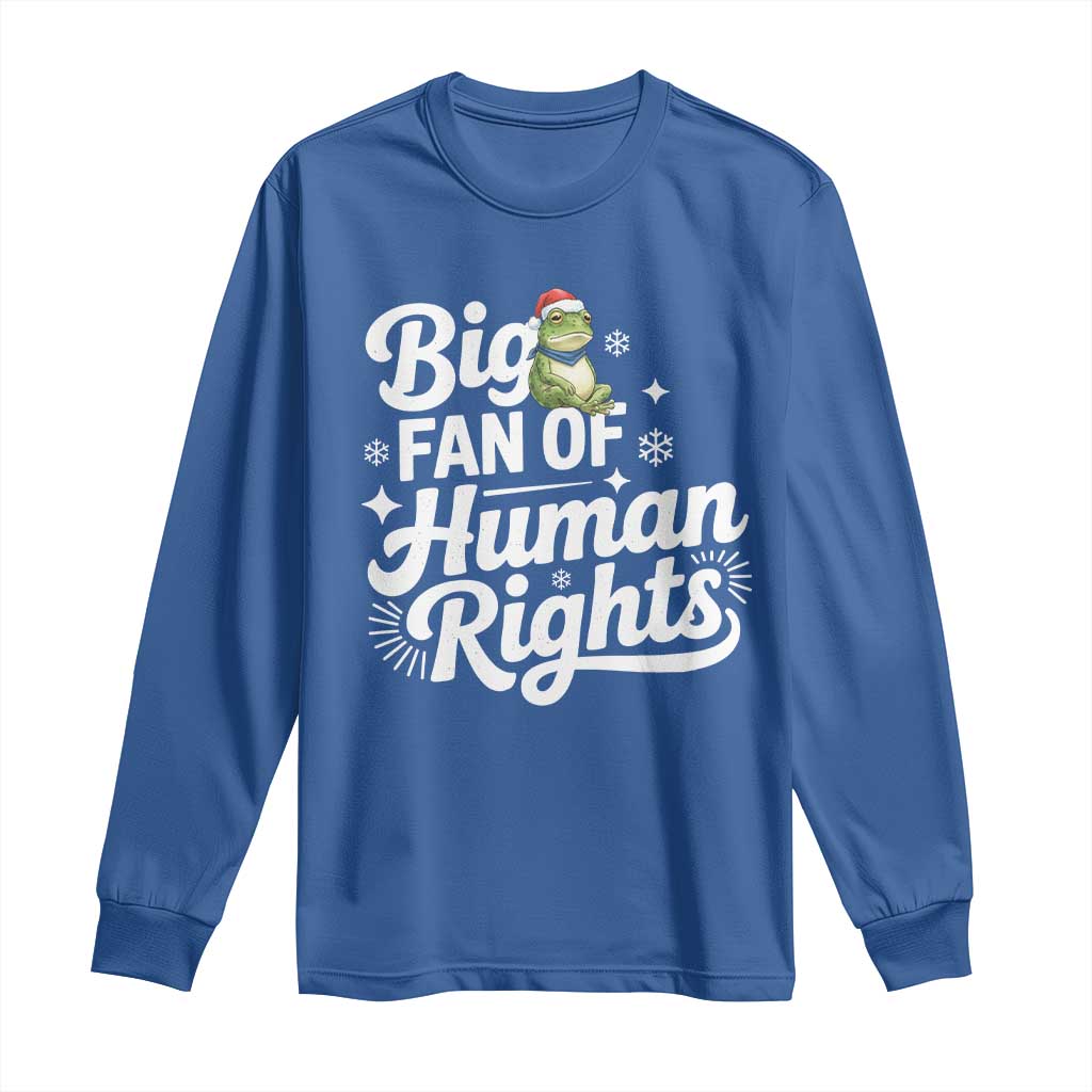 Resist Frog Christmas Long Sleeve Shirt Big Fan Of Human Rights Political Meme - Wonder Print Shop