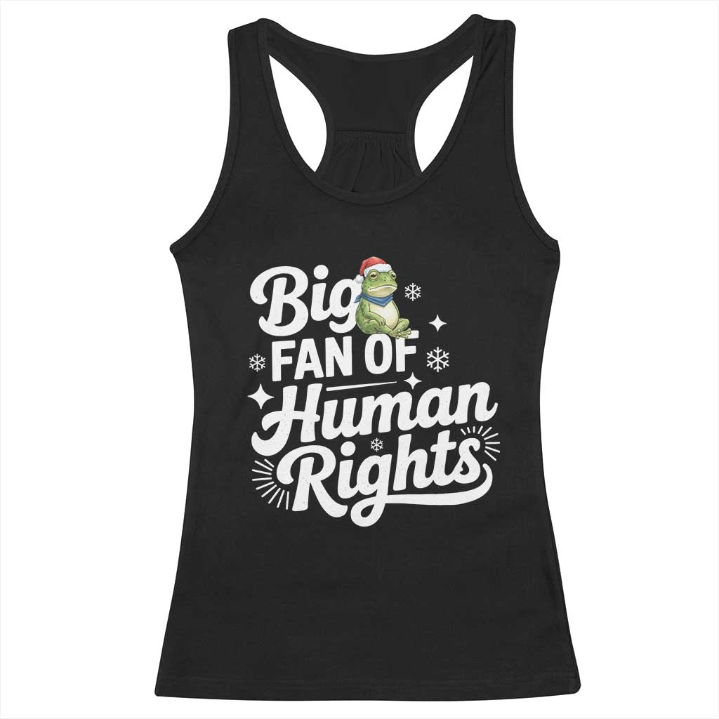 Resist Frog Christmas Racerback Tank Top Big Fan Of Human Rights Political Meme - Wonder Print Shop
