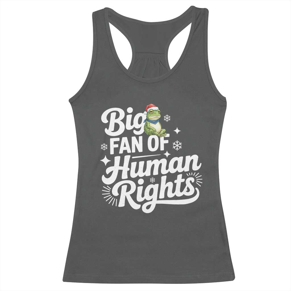 Resist Frog Christmas Racerback Tank Top Big Fan Of Human Rights Political Meme - Wonder Print Shop