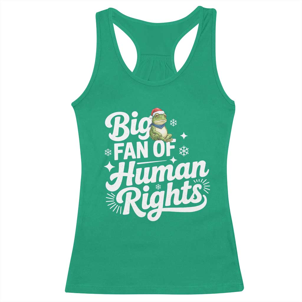 Resist Frog Christmas Racerback Tank Top Big Fan Of Human Rights Political Meme - Wonder Print Shop