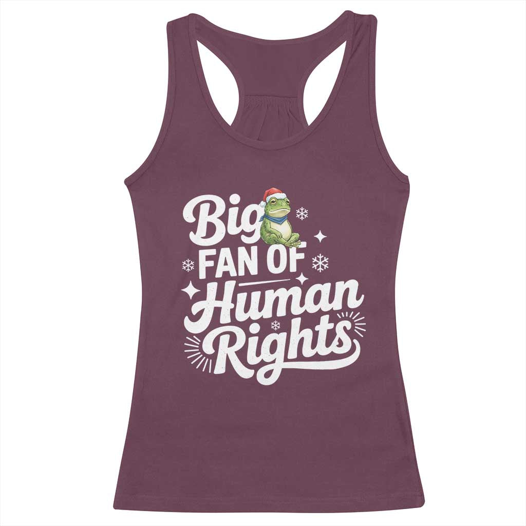 Resist Frog Christmas Racerback Tank Top Big Fan Of Human Rights Political Meme - Wonder Print Shop
