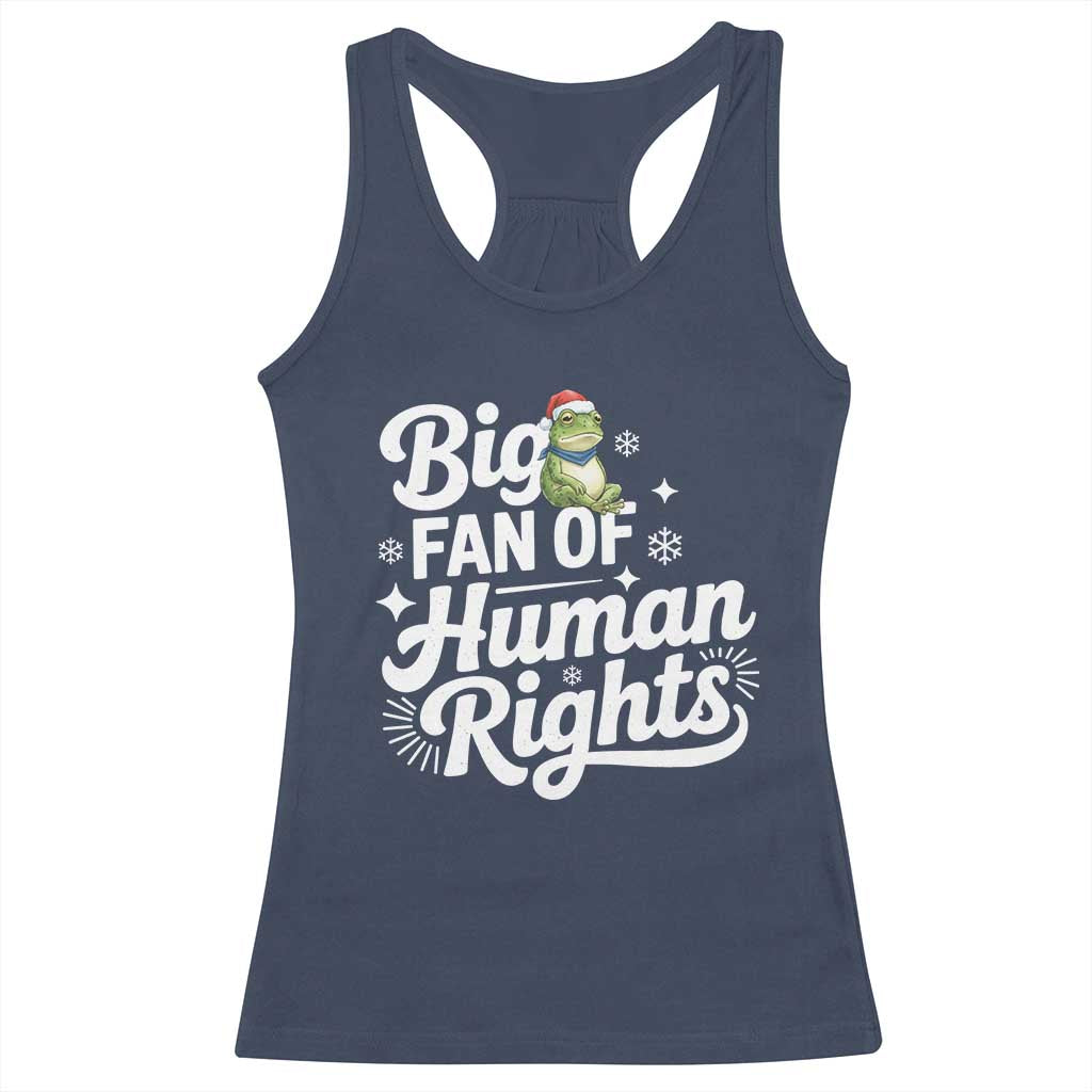 Resist Frog Christmas Racerback Tank Top Big Fan Of Human Rights Political Meme - Wonder Print Shop