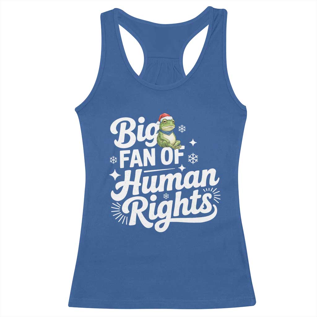 Resist Frog Christmas Racerback Tank Top Big Fan Of Human Rights Political Meme - Wonder Print Shop