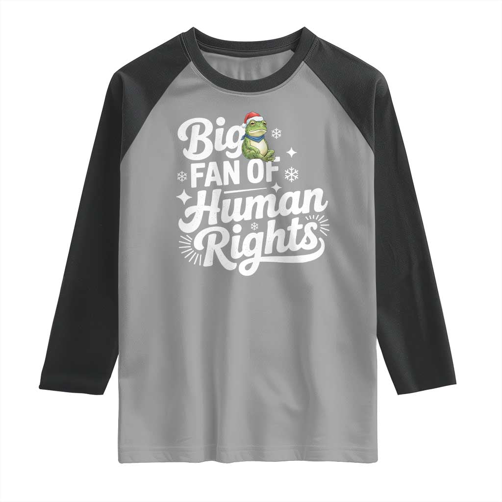Resist Frog Christmas Raglan Shirt Big Fan Of Human Rights Political Meme - Wonder Print Shop