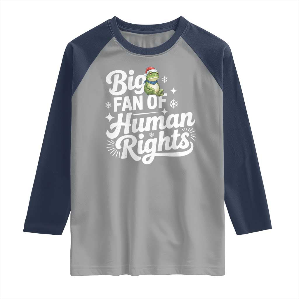 Resist Frog Christmas Raglan Shirt Big Fan Of Human Rights Political Meme - Wonder Print Shop
