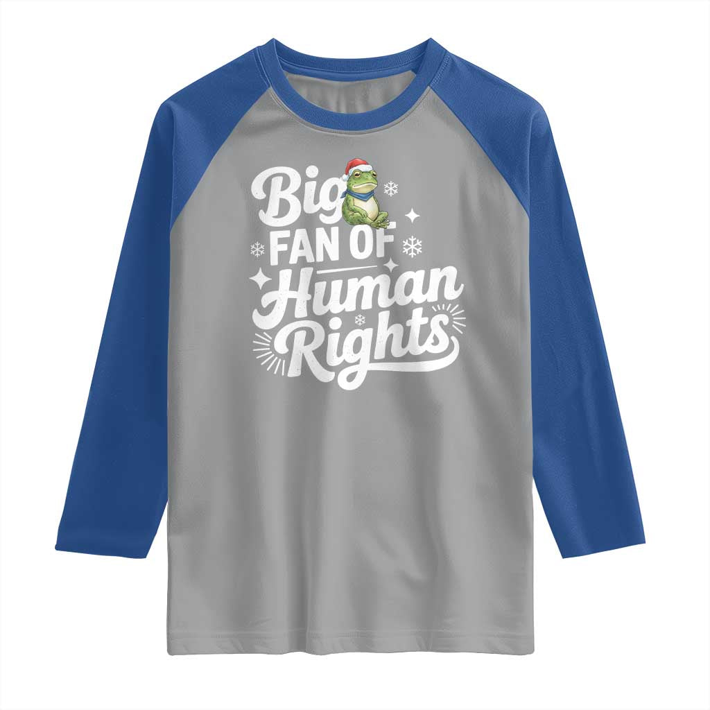Resist Frog Christmas Raglan Shirt Big Fan Of Human Rights Political Meme - Wonder Print Shop