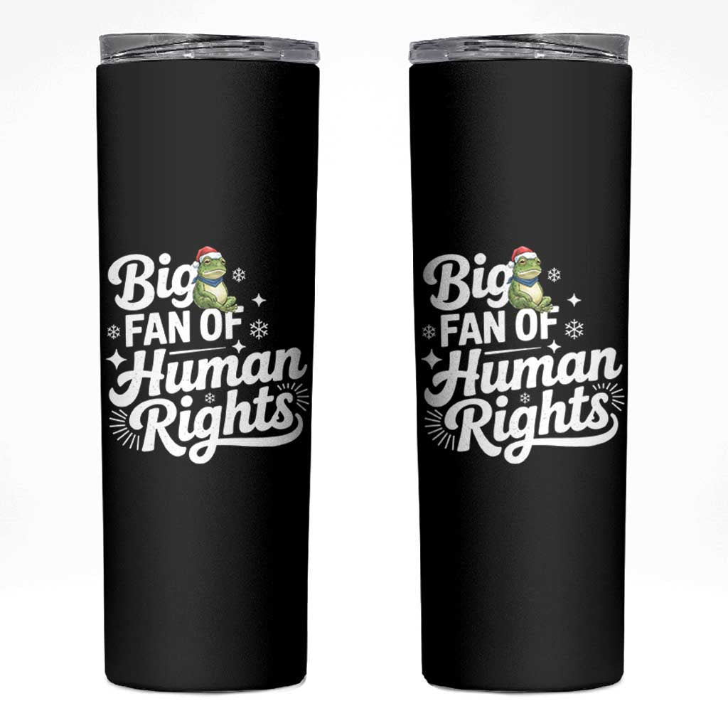 Resist Frog Christmas Skinny Tumbler Big Fan Of Human Rights Political Meme - Wonder Print Shop