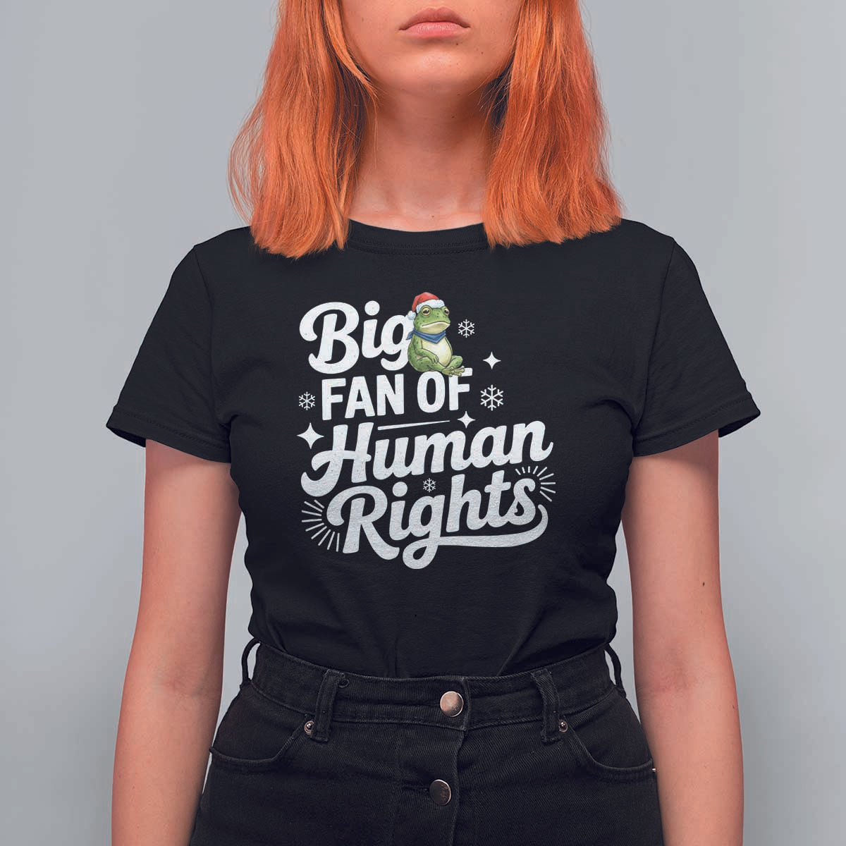 Resist Frog Christmas T Shirt For Women Big Fan Of Human Rights Political Meme - Wonder Print Shop