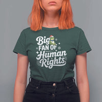 Resist Frog Christmas T Shirt For Women Big Fan Of Human Rights Political Meme - Wonder Print Shop