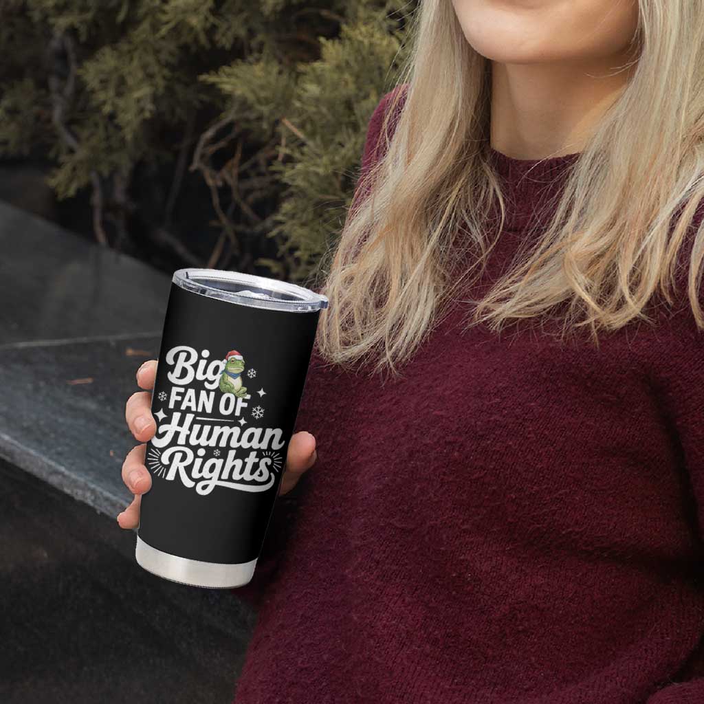 Resist Frog Christmas Tumbler Cup Big Fan Of Human Rights Political Meme - Wonder Print Shop