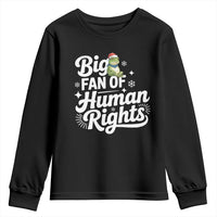 Resist Frog Christmas Youth Sweatshirt Big Fan Of Human Rights Political Meme - Wonder Print Shop