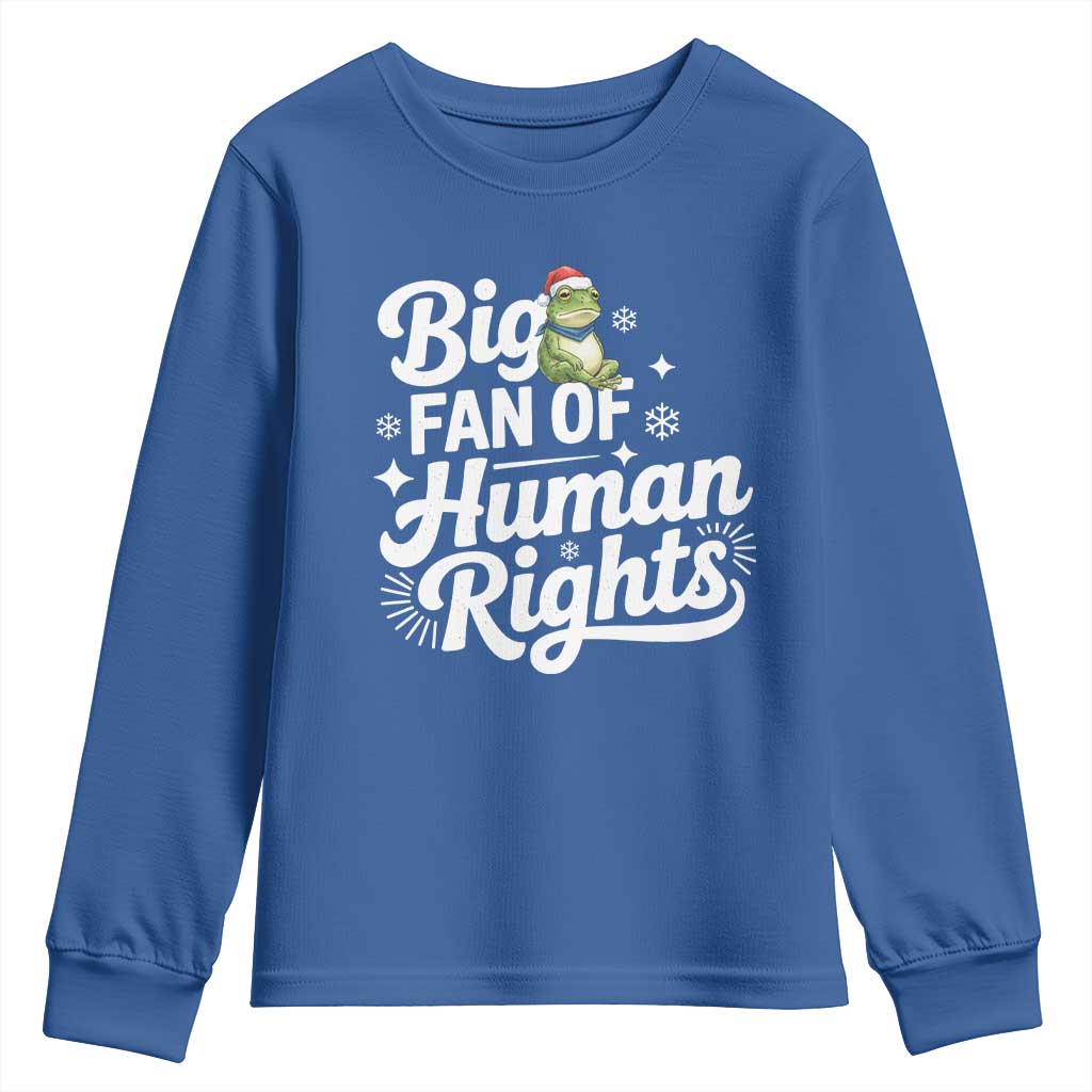 Resist Frog Christmas Youth Sweatshirt Big Fan Of Human Rights Political Meme - Wonder Print Shop