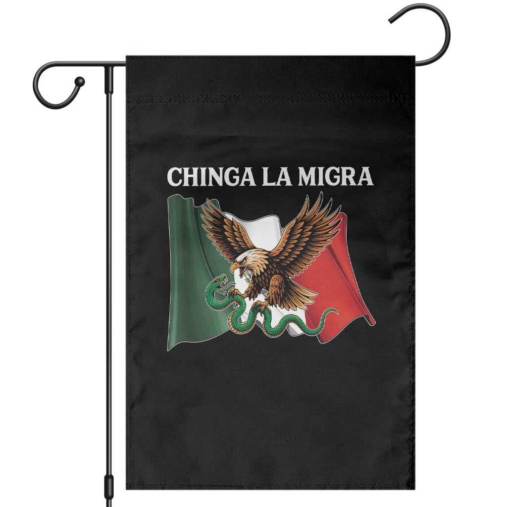 Immigration Rights Protest Garden Flag Chinga La Migra Anti Fascism - Wonder Print Shop