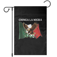 Immigration Rights Protest Garden Flag Chinga La Migra Anti Fascism - Wonder Print Shop