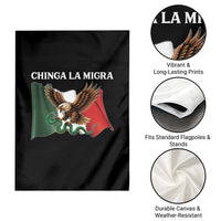 Immigration Rights Protest Garden Flag Chinga La Migra Anti Fascism - Wonder Print Shop