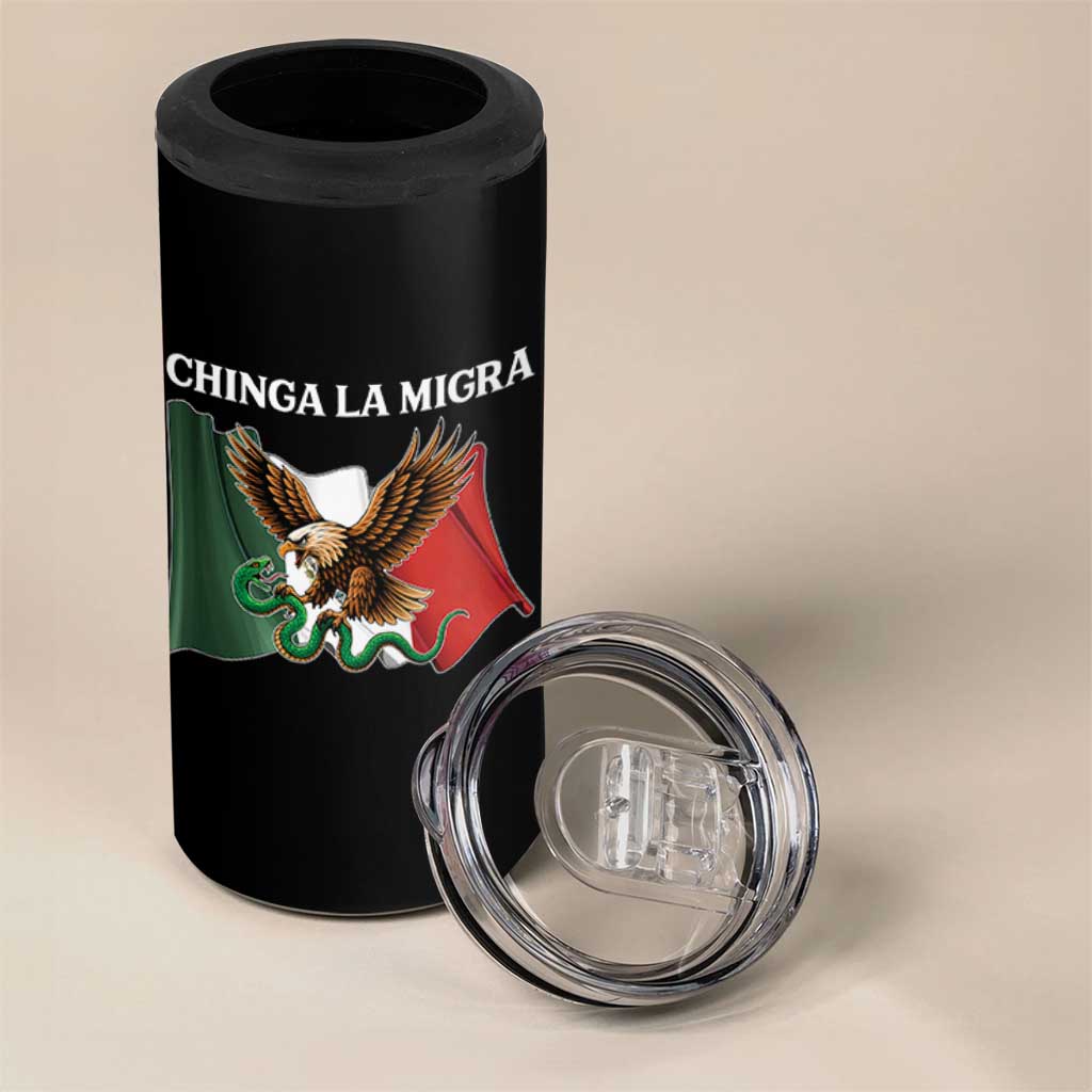 Immigration Rights Protest 4 in 1 Can Cooler Tumbler Chinga La Migra Anti Fascism - Wonder Print Shop