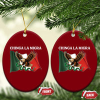Chinga La Migra Ceramic Ornament Immigration Rights Anti Fascism Protest - Wonder Print Shop