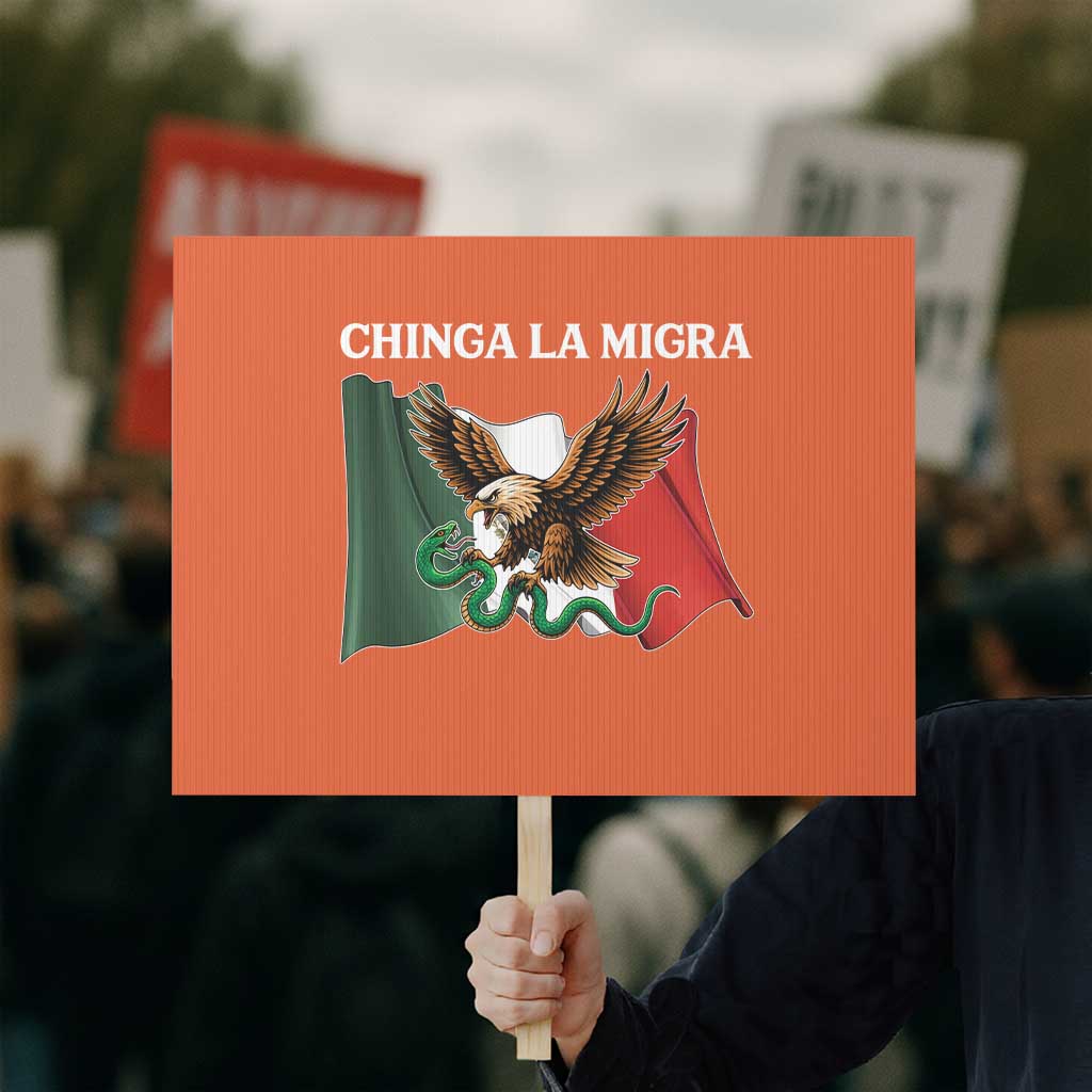 Chinga La Migra Protest Sign Immigration Rights Anti Fascism Protest - Wonder Print Shop