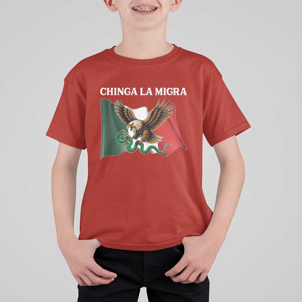 Chinga La Migra T Shirt For Kid Immigration Rights Anti Fascism Protest - Wonder Print Shop