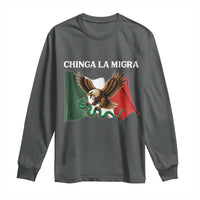 Chinga La Migra Long Sleeve Shirt Immigration Rights Anti Fascism Protest - Wonder Print Shop