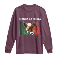 Chinga La Migra Long Sleeve Shirt Immigration Rights Anti Fascism Protest - Wonder Print Shop