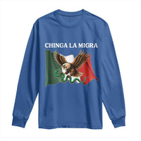 Chinga La Migra Long Sleeve Shirt Immigration Rights Anti Fascism Protest - Wonder Print Shop