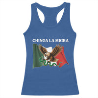 Chinga La Migra Racerback Tank Top Immigration Rights Anti Fascism Protest - Wonder Print Shop