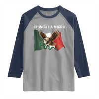 Chinga La Migra Raglan Shirt Immigration Rights Anti Fascism Protest - Wonder Print Shop