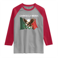 Chinga La Migra Raglan Shirt Immigration Rights Anti Fascism Protest - Wonder Print Shop