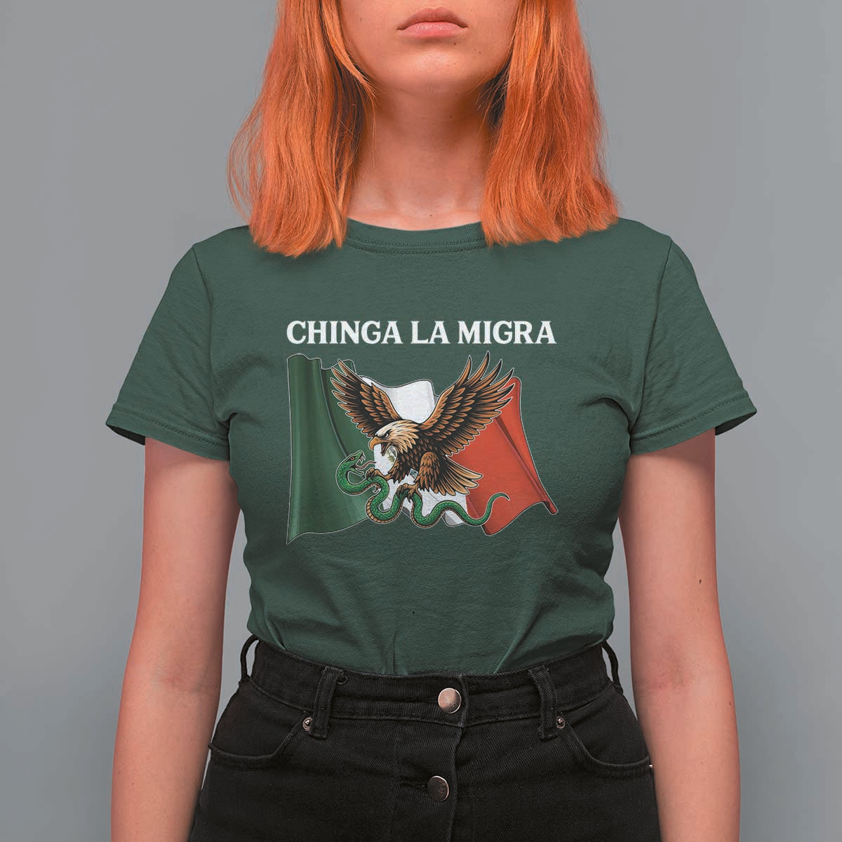 Chinga La Migra T Shirt For Women Immigration Rights Anti Fascism Protest - Wonder Print Shop
