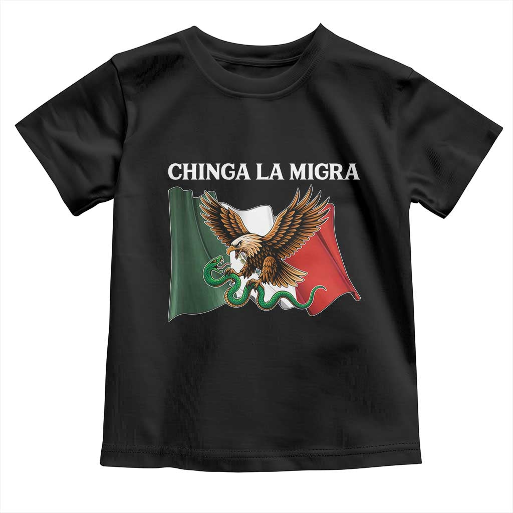 Chinga La Migra Toddler T Shirt Immigration Rights Anti Fascism Protest - Wonder Print Shop