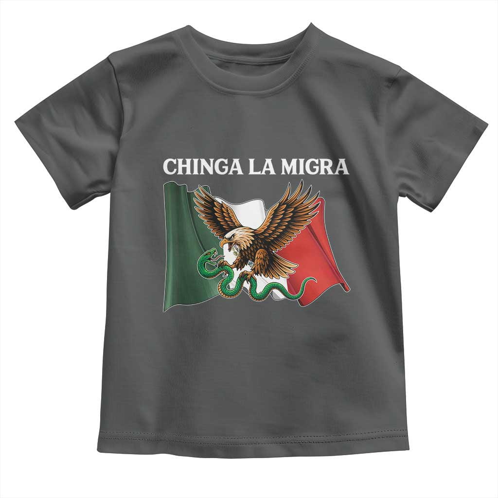 Chinga La Migra Toddler T Shirt Immigration Rights Anti Fascism Protest - Wonder Print Shop