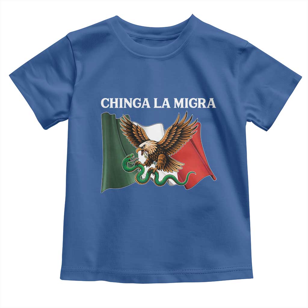 Chinga La Migra Toddler T Shirt Immigration Rights Anti Fascism Protest - Wonder Print Shop
