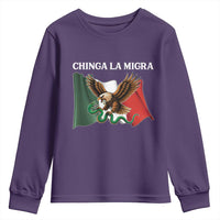 Chinga La Migra Youth Sweatshirt Immigration Rights Anti Fascism Protest - Wonder Print Shop