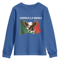 Chinga La Migra Youth Sweatshirt Immigration Rights Anti Fascism Protest - Wonder Print Shop