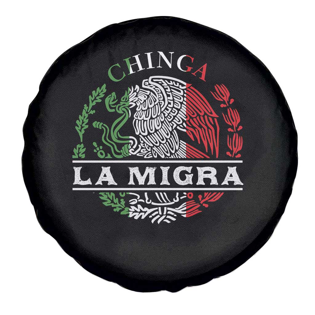 Chinga La Migra Spare Tire Cover Immigration Rights Anti Fascism Protest - Wonder Print Shop