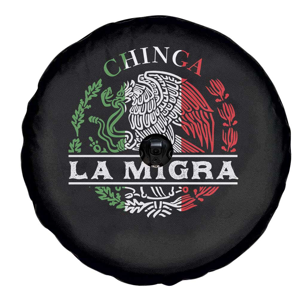Chinga La Migra Spare Tire Cover Immigration Rights Anti Fascism Protest - Wonder Print Shop