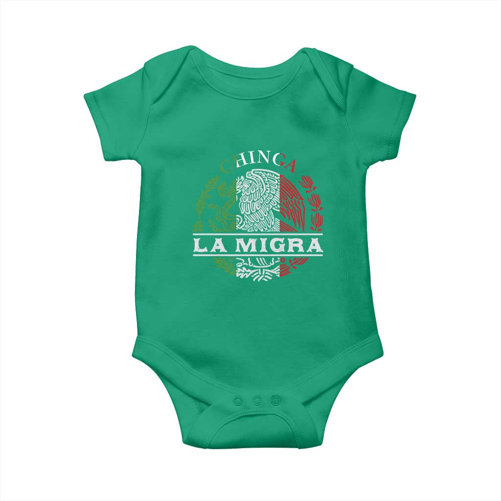 Chinga La Migra Baby Onesie Immigration Rights Anti Fascism Protest - Wonder Print Shop