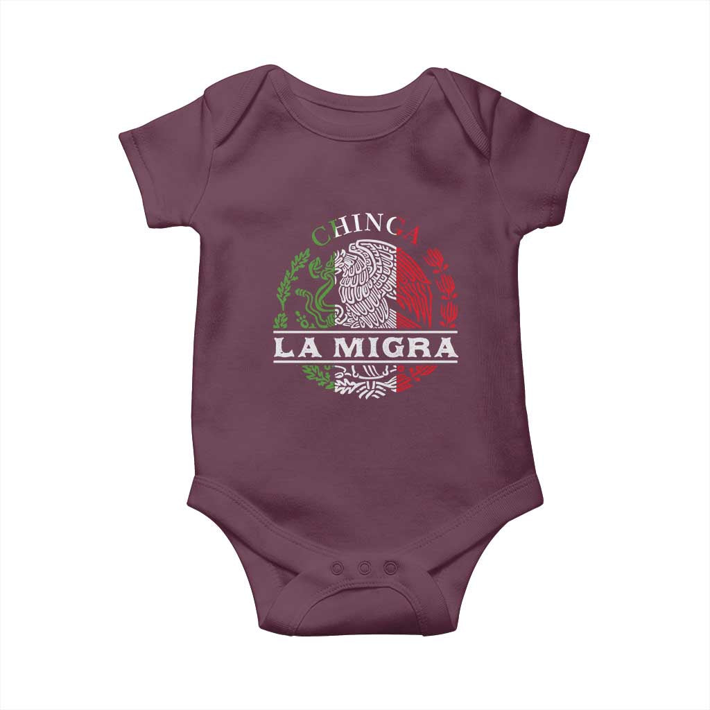 Chinga La Migra Baby Onesie Immigration Rights Anti Fascism Protest - Wonder Print Shop