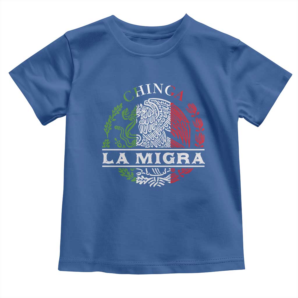 Chinga La Migra Toddler T Shirt Immigration Rights Anti Fascism Protest - Wonder Print Shop