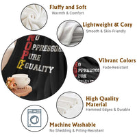 No Kings Throw Blanket No Oppressors Pure Equality - Wonder Print Shop