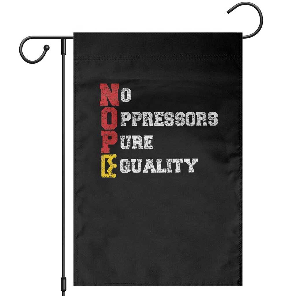 No Kings Garden Flag No Oppressors Pure Equality - Wonder Print Shop